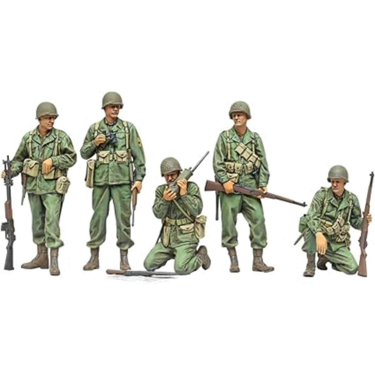Tamiya US Infantry Reconnaissance Squad 1:35 WWII plastic model figures

