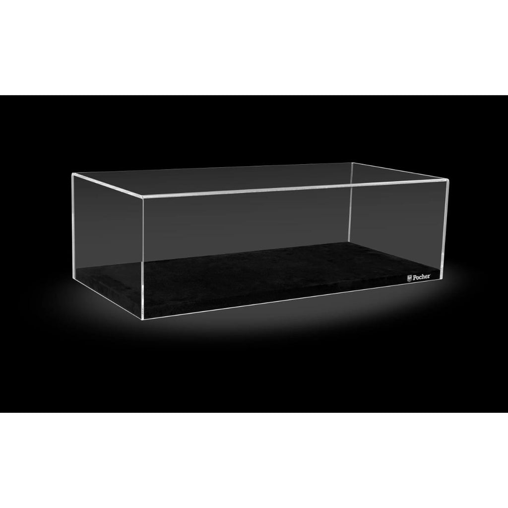 Pocher 1:8 Scale Premium Acrylic Car Display Case with Velvet Wooden Base