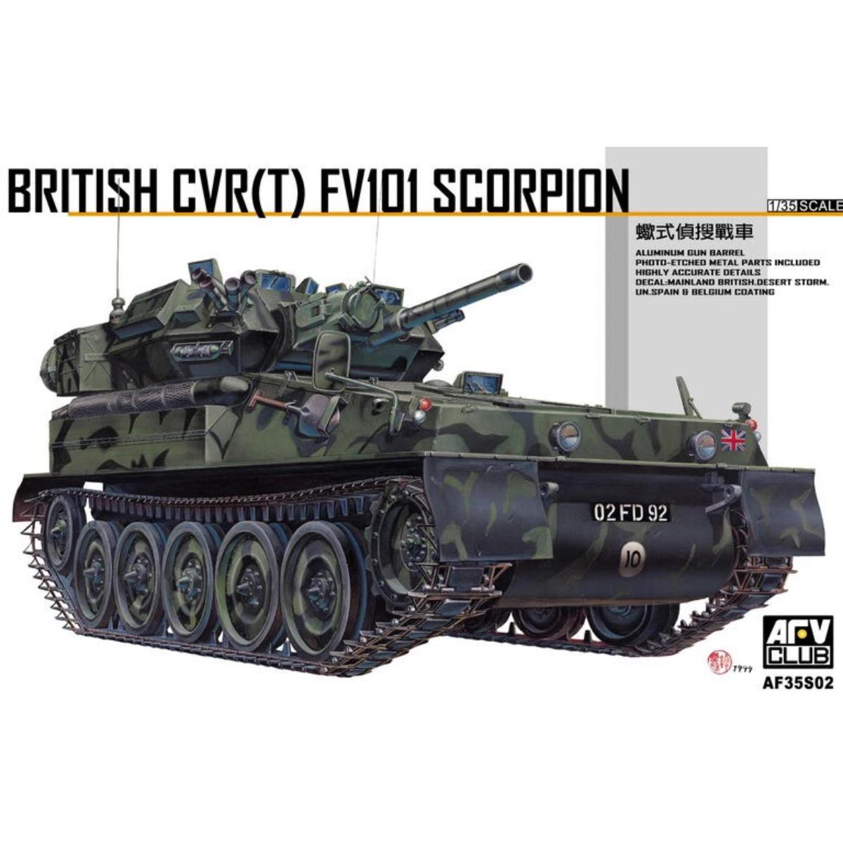 AFV Club FV101 Scorpion 1/35 model kit box