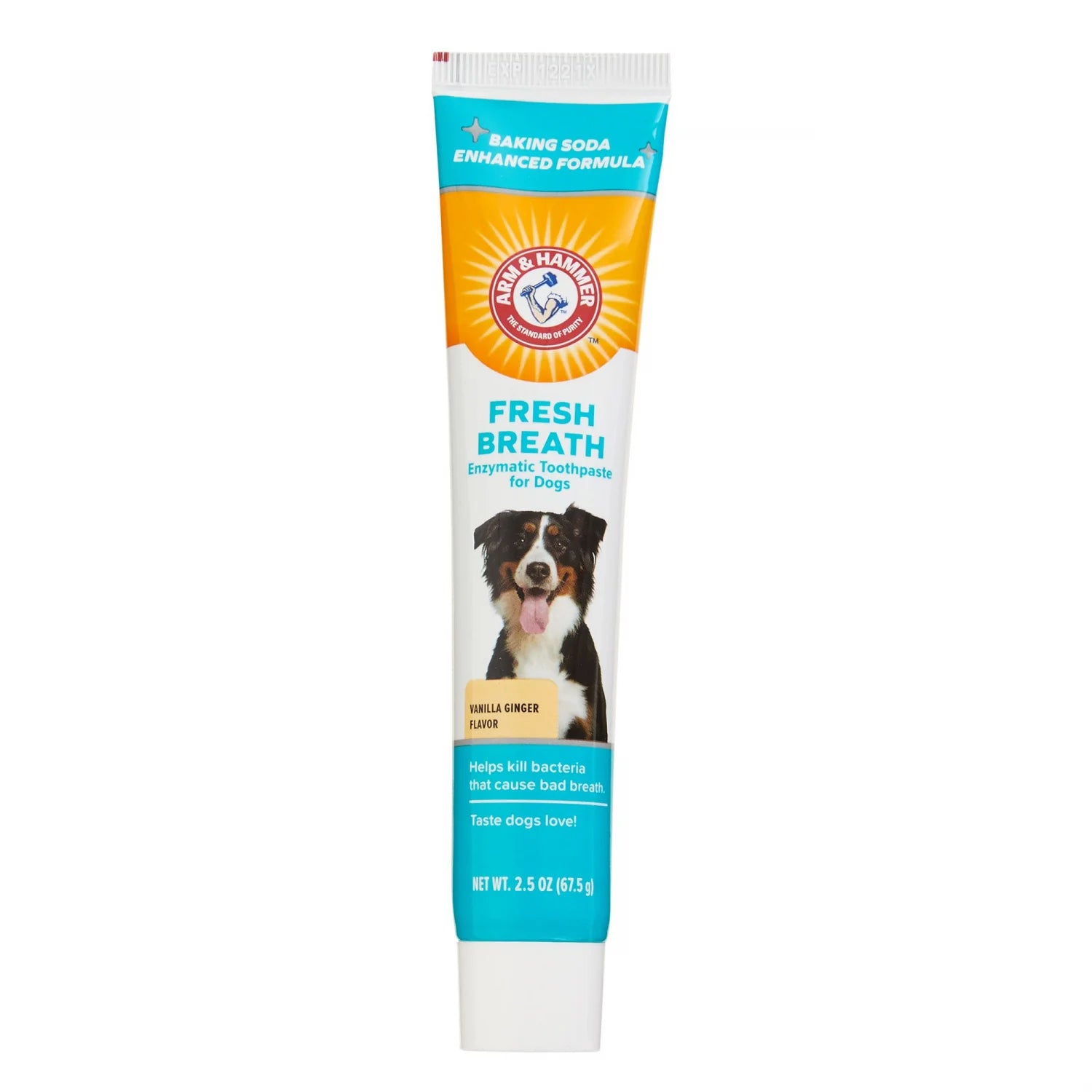 Arm & Hammer Fresh Breath enzymatic dog toothpaste vanilla ginger tube 2.5oz