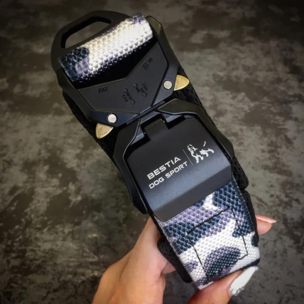 BESTIA DOG SPORT Fast Release Collar heavy duty waterproof dog collar large active breeds