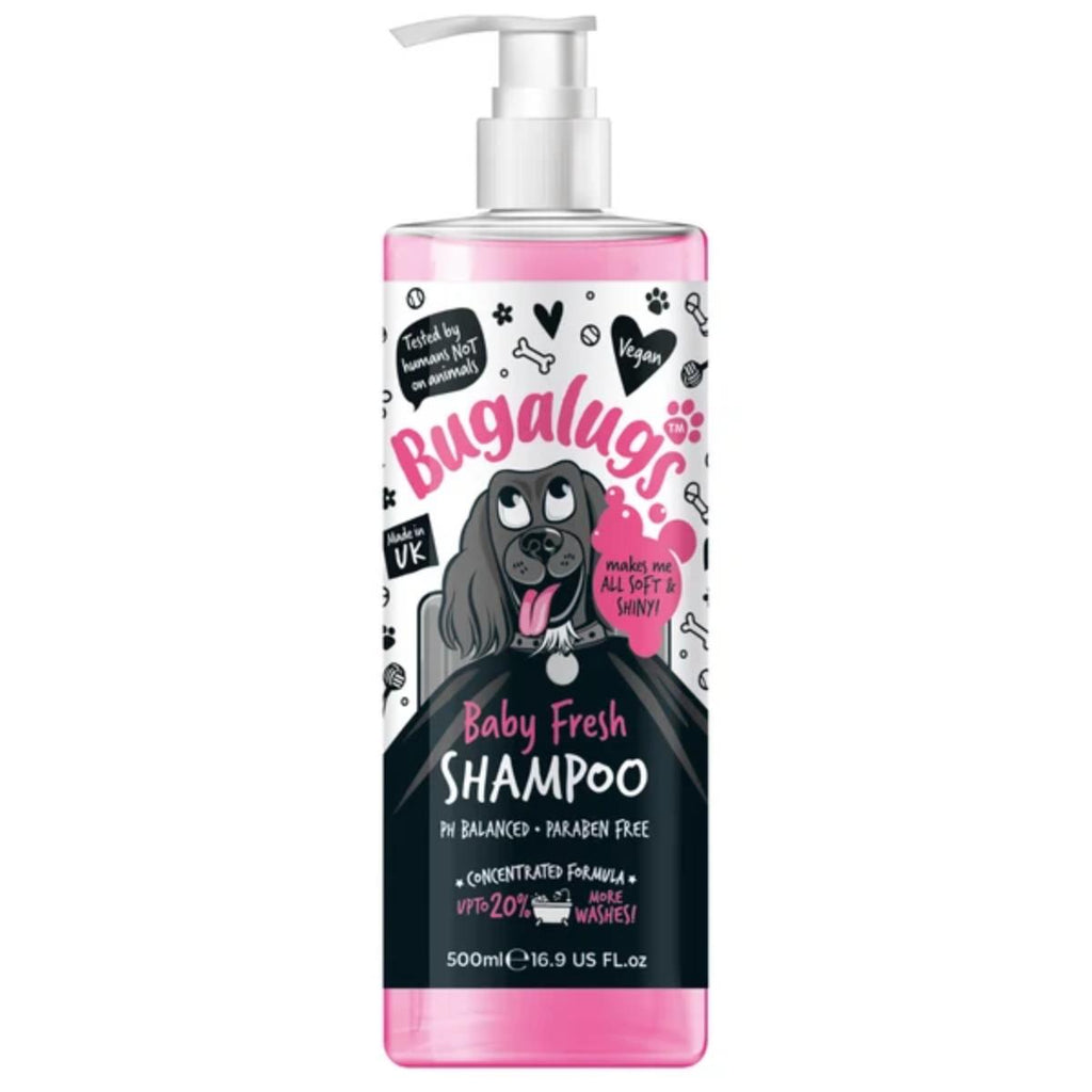 Bugalugs Baby Fresh Dog Shampoo with baby powder scent