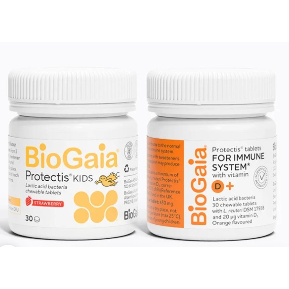 BioGaia Protectis Family Pack kids probiotics and vitamin D tablets