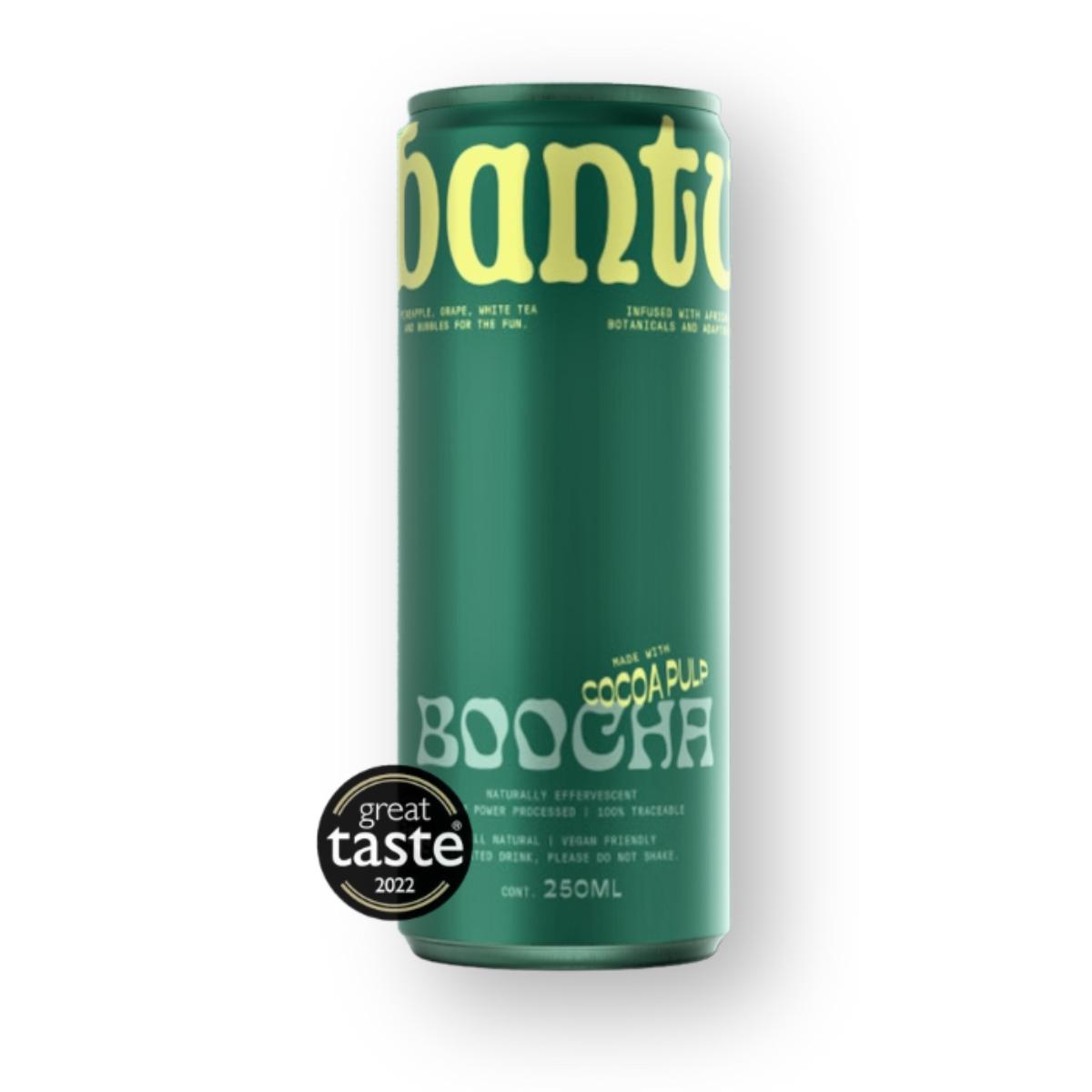 Bantu Chocolate Boocha cacao pulp kombucha can