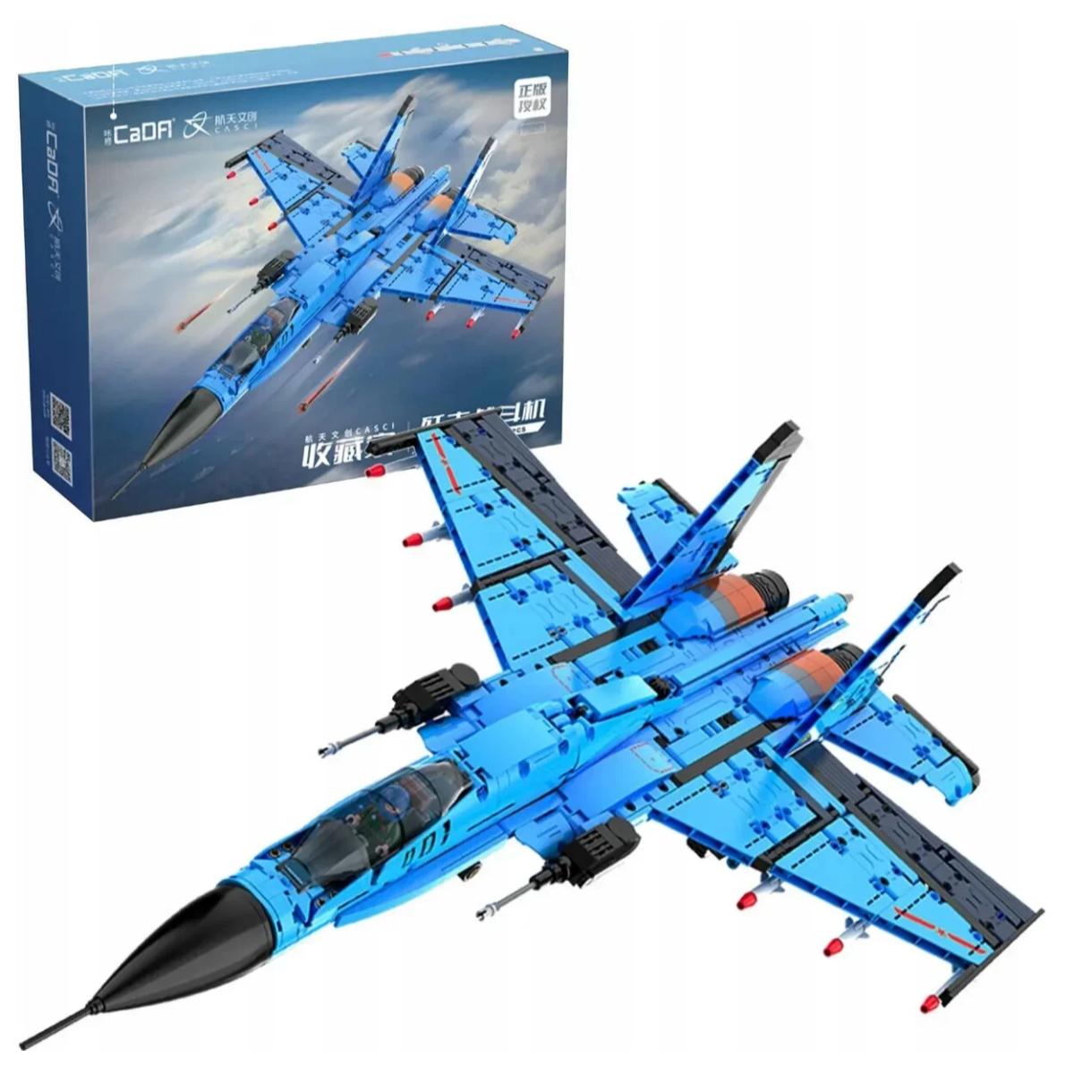 CaDA J-15 Flying Shark fighter jet 1481 piece model kit box