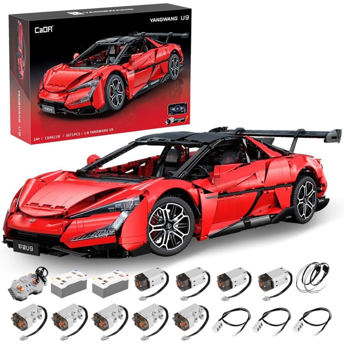 CaDA Master Yangwang U9 super car brick set 3671PCS building block model