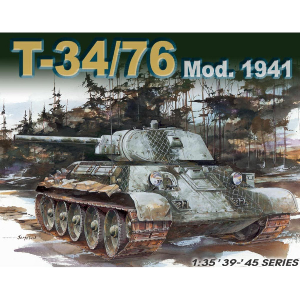 Dragon T-34/76 Mod. 1941 1:35 scale military tank model kit #6205