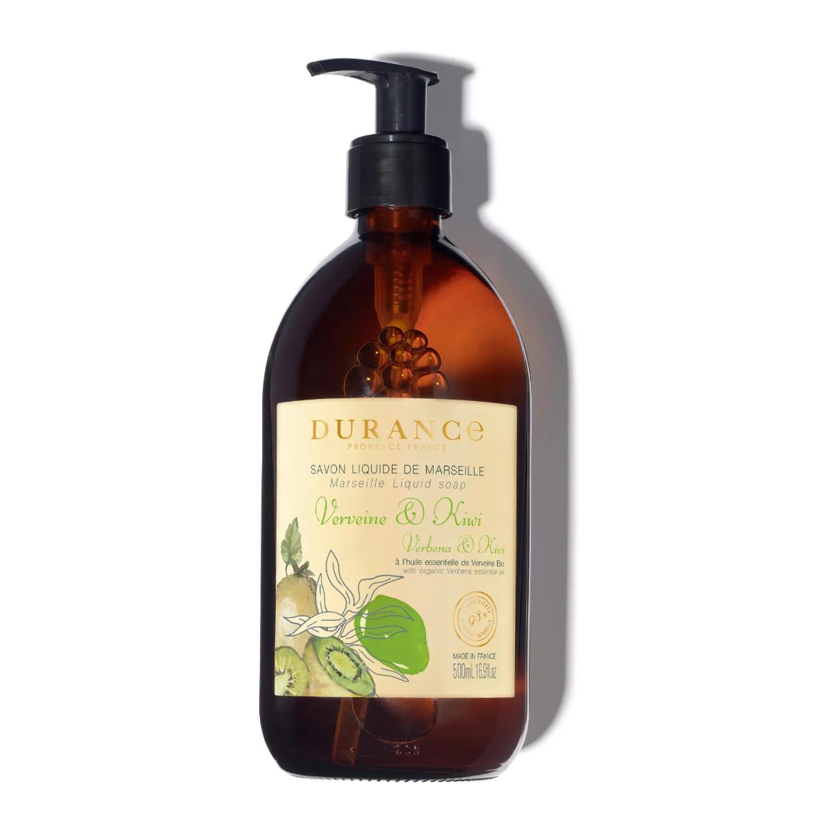 Durance Liquid Marseille Soap Verbena & Kiwi 500 ml pump bottle