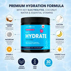 EVO Hydrate Raspberry Electrolyte Powder 30 Servings