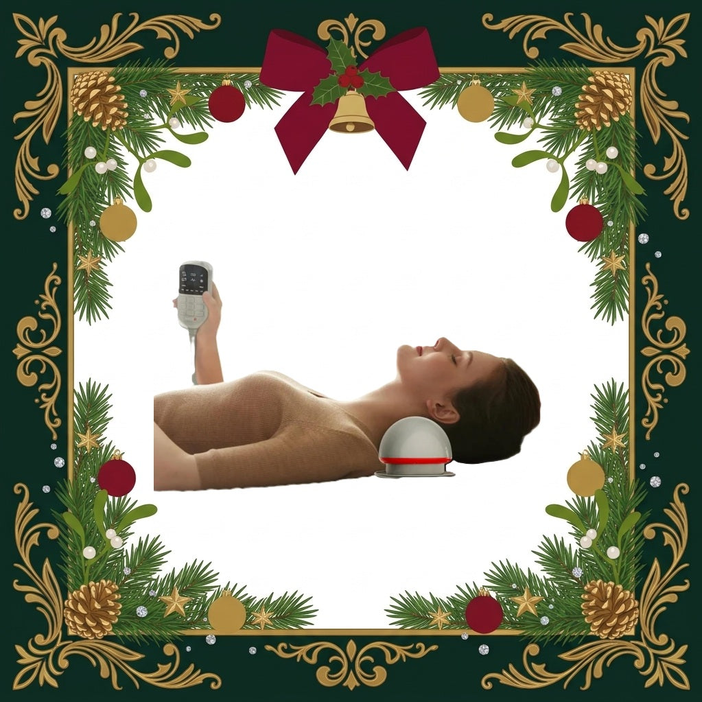 FliKEZE NeoNeck neck traction device with red light therapy