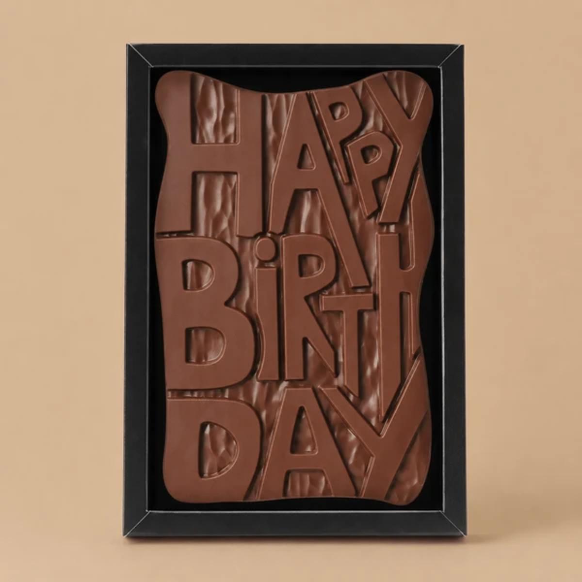 Hotel Chocolat Happy Birthday Milk Chocolate Grand Slab 500g