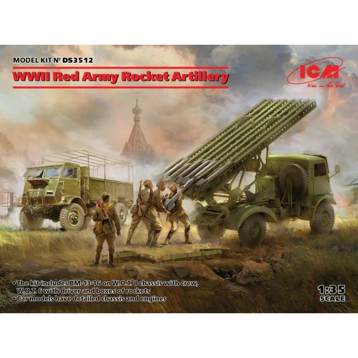 ICM WWII Red Army Rocket Artillery DS3512 model kit box art