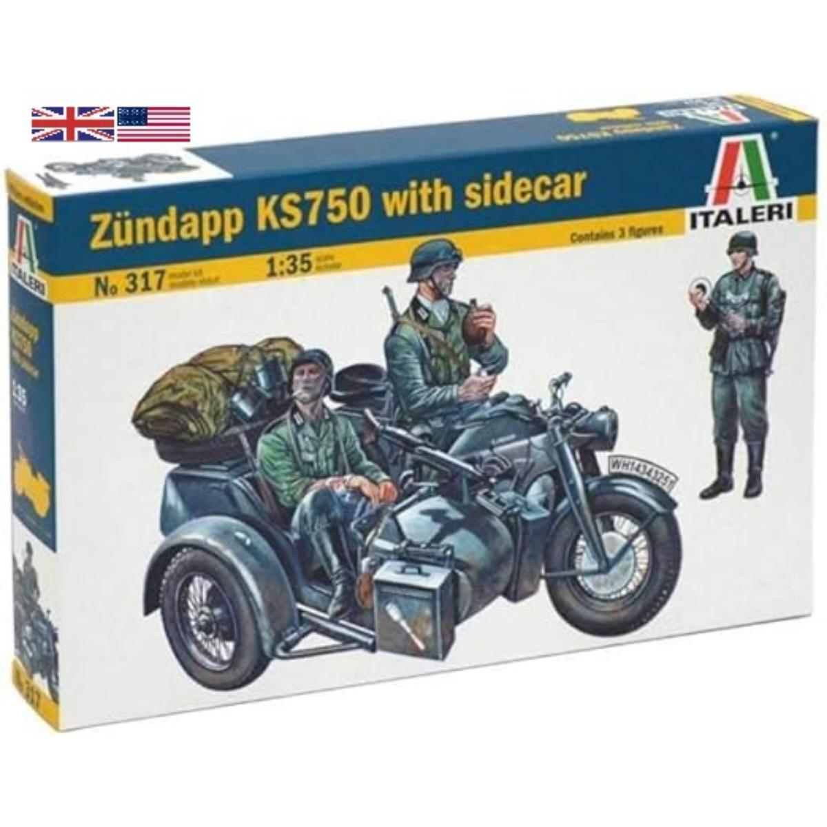 WWII German military motorcycle with sidecar