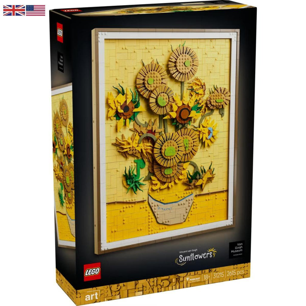 LEGO Art 31215 Vincent van Gogh Sunflowers brick-built wall art set