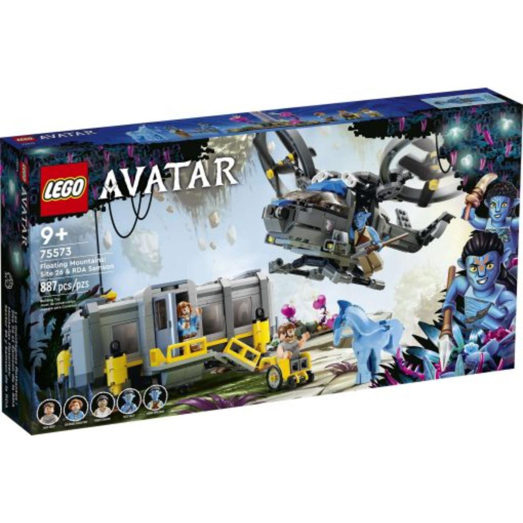LEGO Avatar Floating Mountains Site 26 & RDA Samson set assembled front view