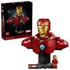 LEGO Iron Man MK4 bust model assembled front view