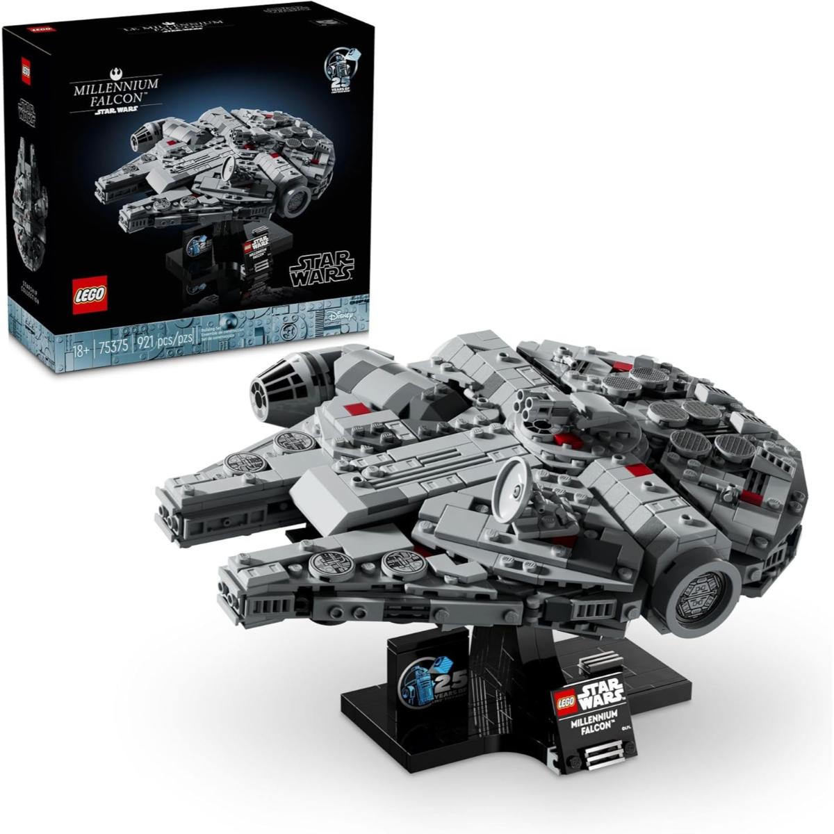 LEGO Star Wars Millennium Falcon 75375 – 25th Anniversary Display Model for Adults