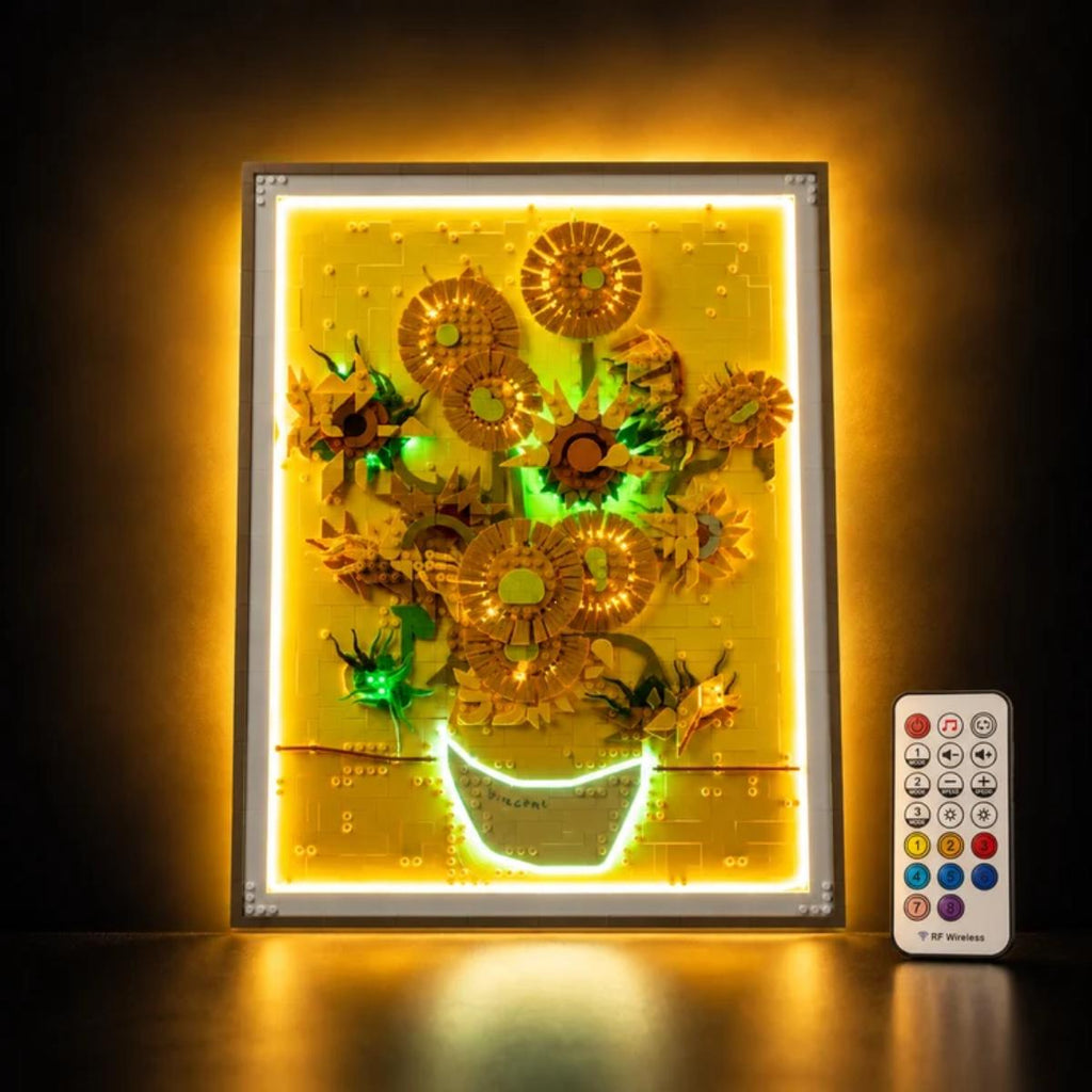 BRKOX LED light kit for LEGO Vincent van Gogh Sunflowers 31215