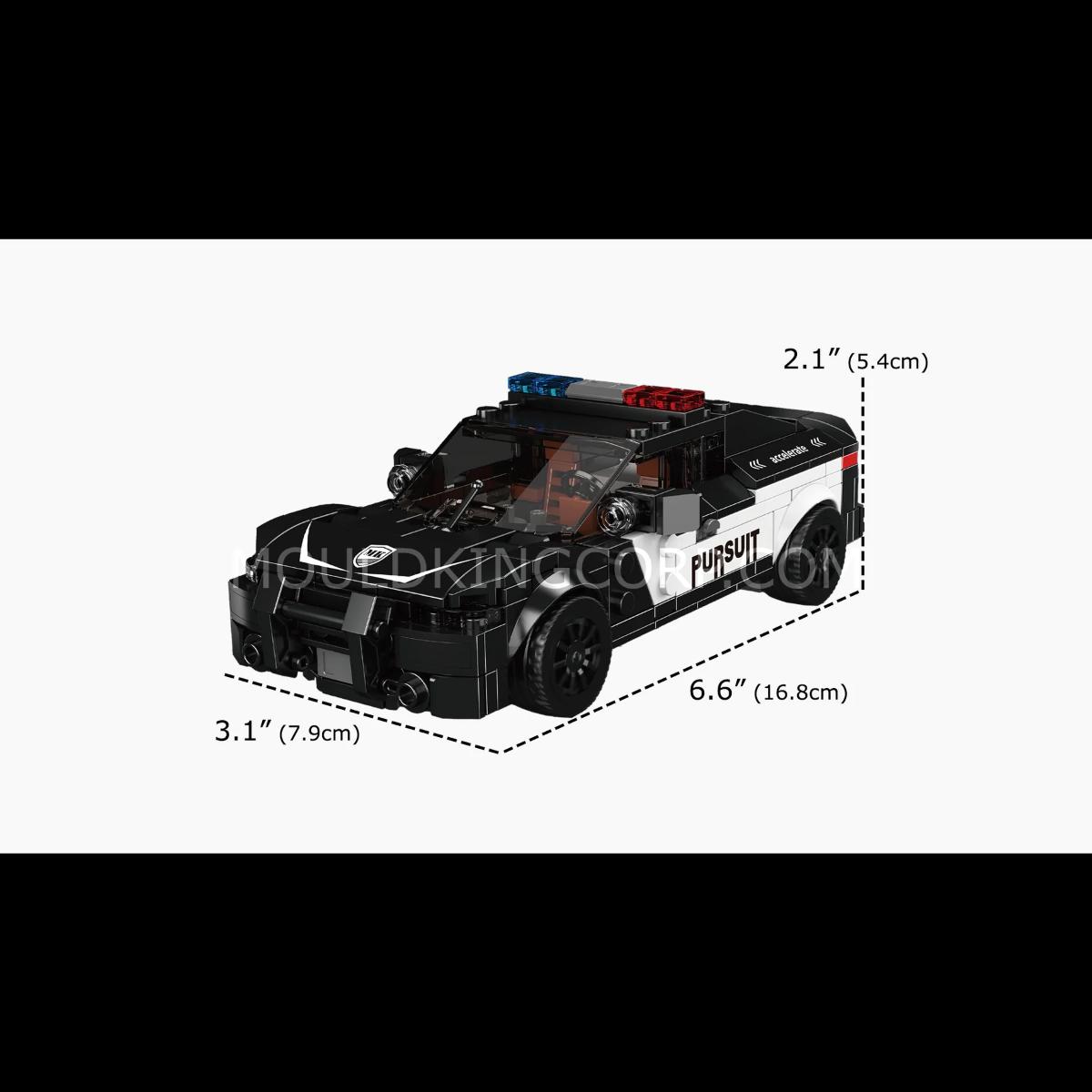 Mould King 27098 Challenger police car brick model