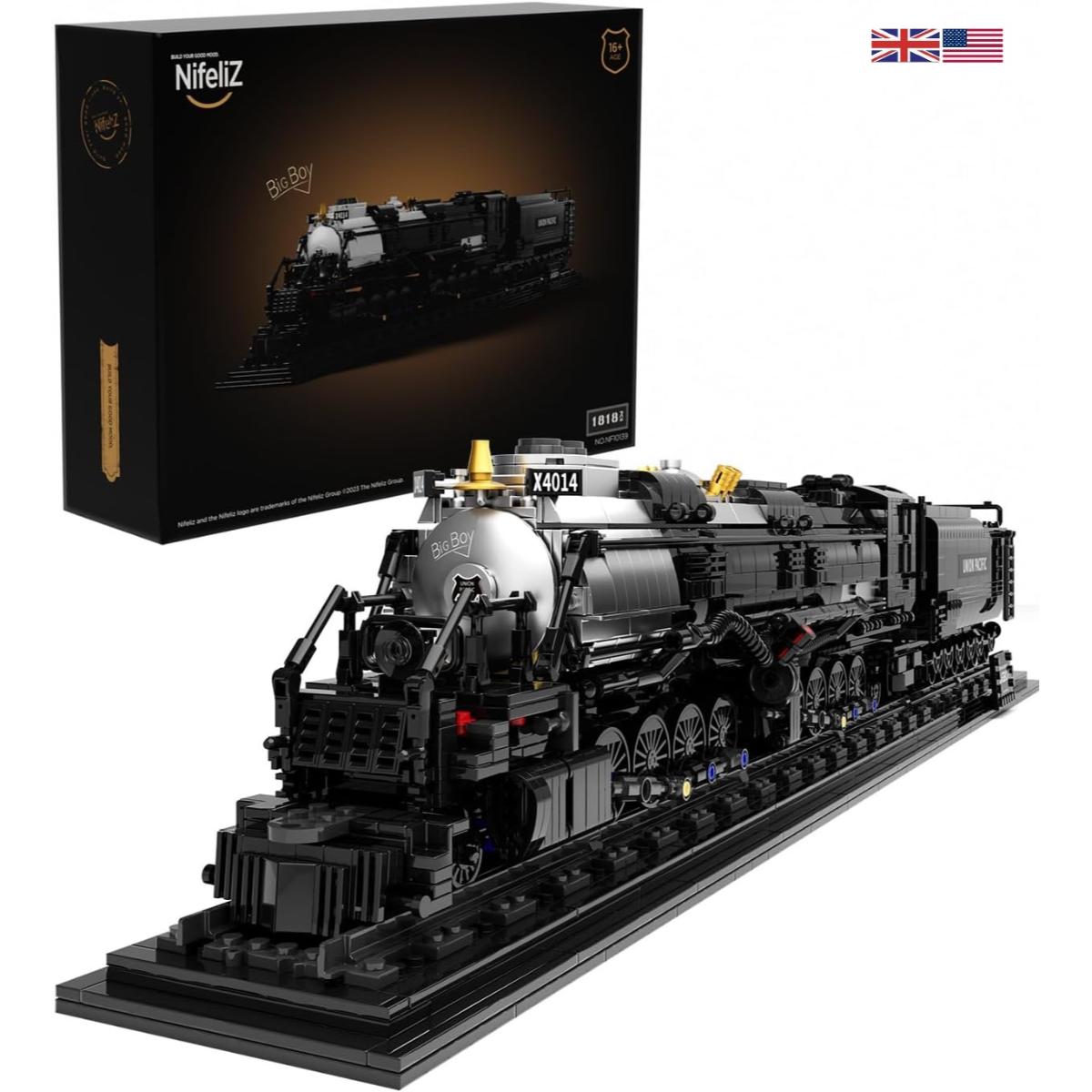 Nifeliz Big Boy Instr Steam Locomotive building block model