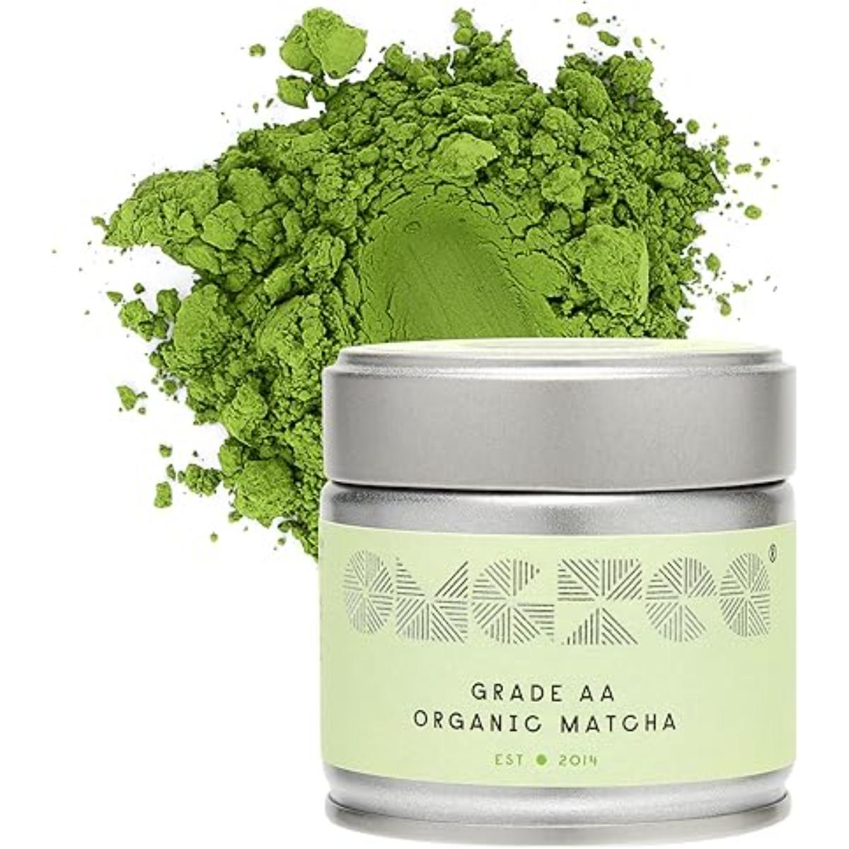 Premium organic Japanese matcha green tea powder