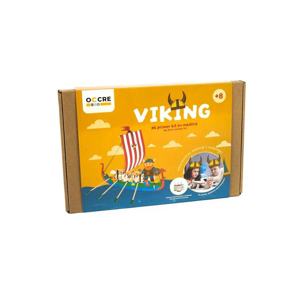 OcCre Junior Viking Ship wooden model kit for kids