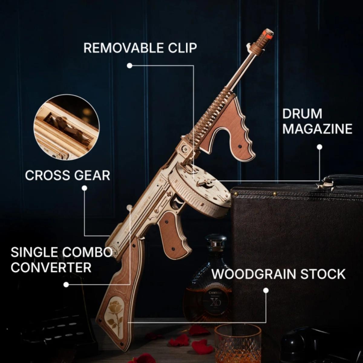 ROKR Thompson LQB01 3D wooden model puzzle kit