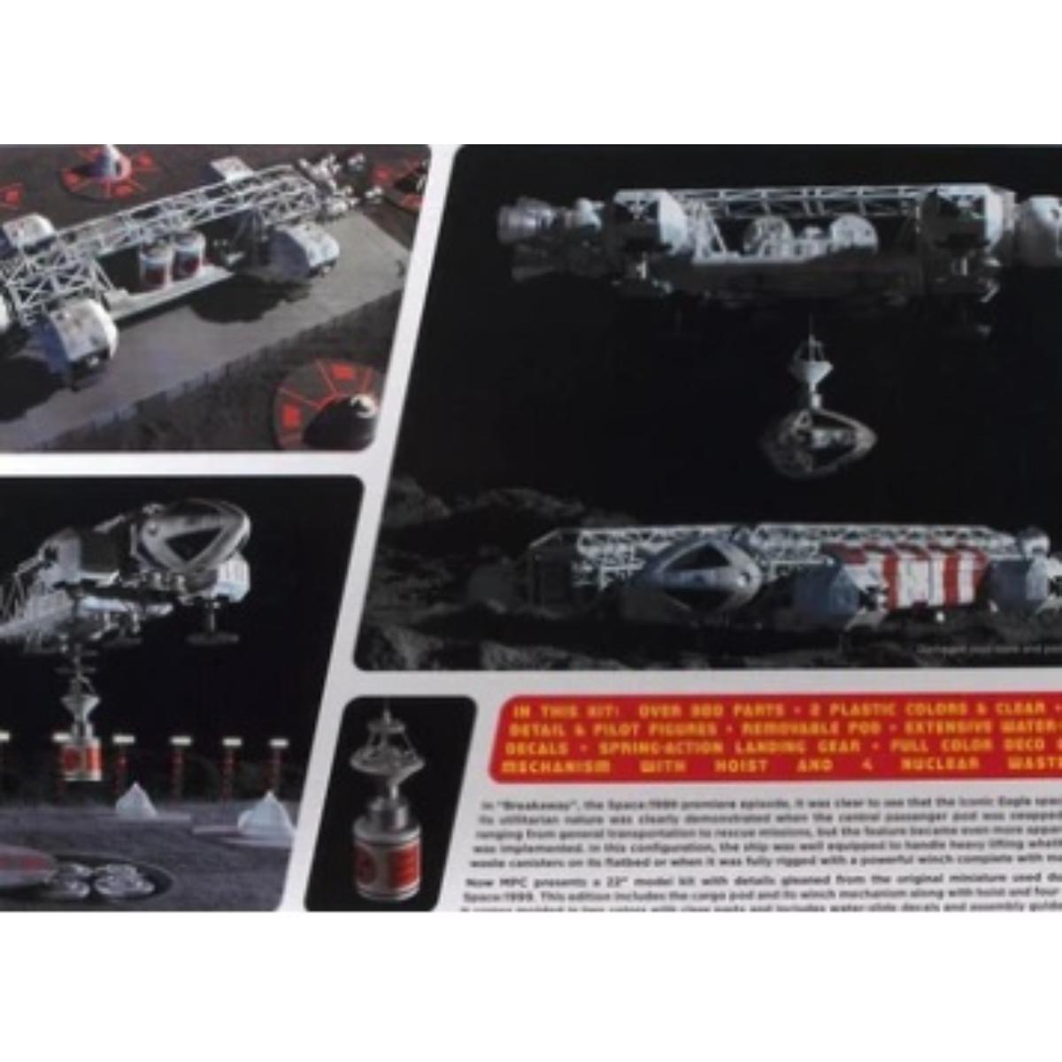 Space: 1999 22-inch Eagle with Cargo Pod 1:48 scale plastic model kit box art by MPC