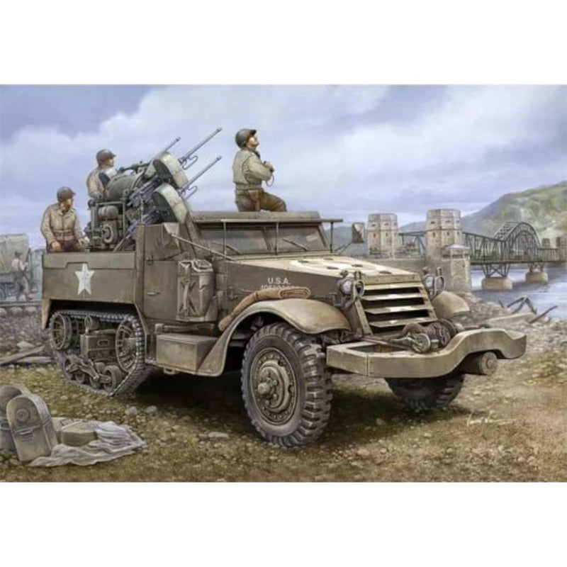 Trumpeter M16 U.S. Half-Track Multiple Gun Motor Carriage Model 