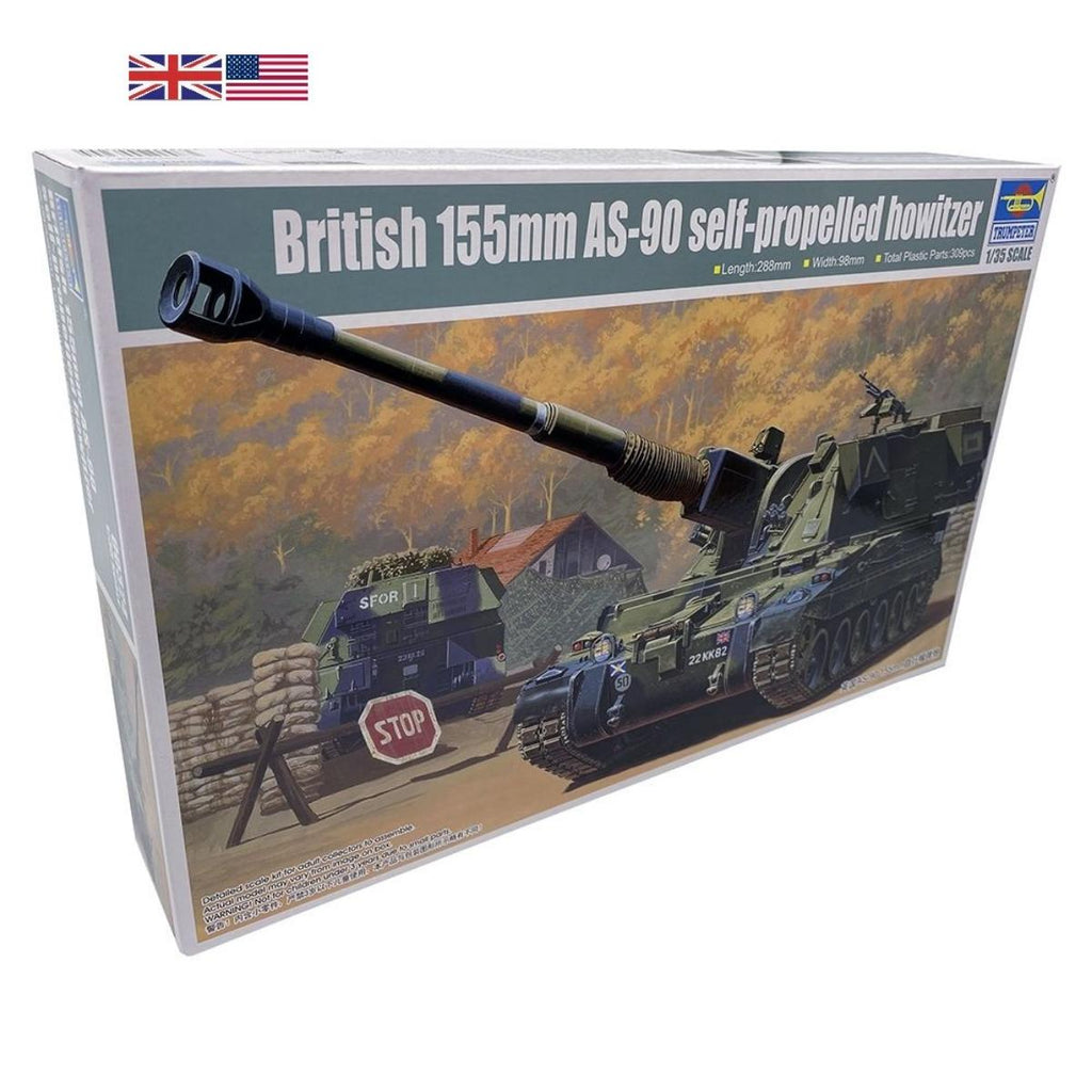 Trumpeter 1/35 British Army AS-90 155mm self propelled howitzer model kit