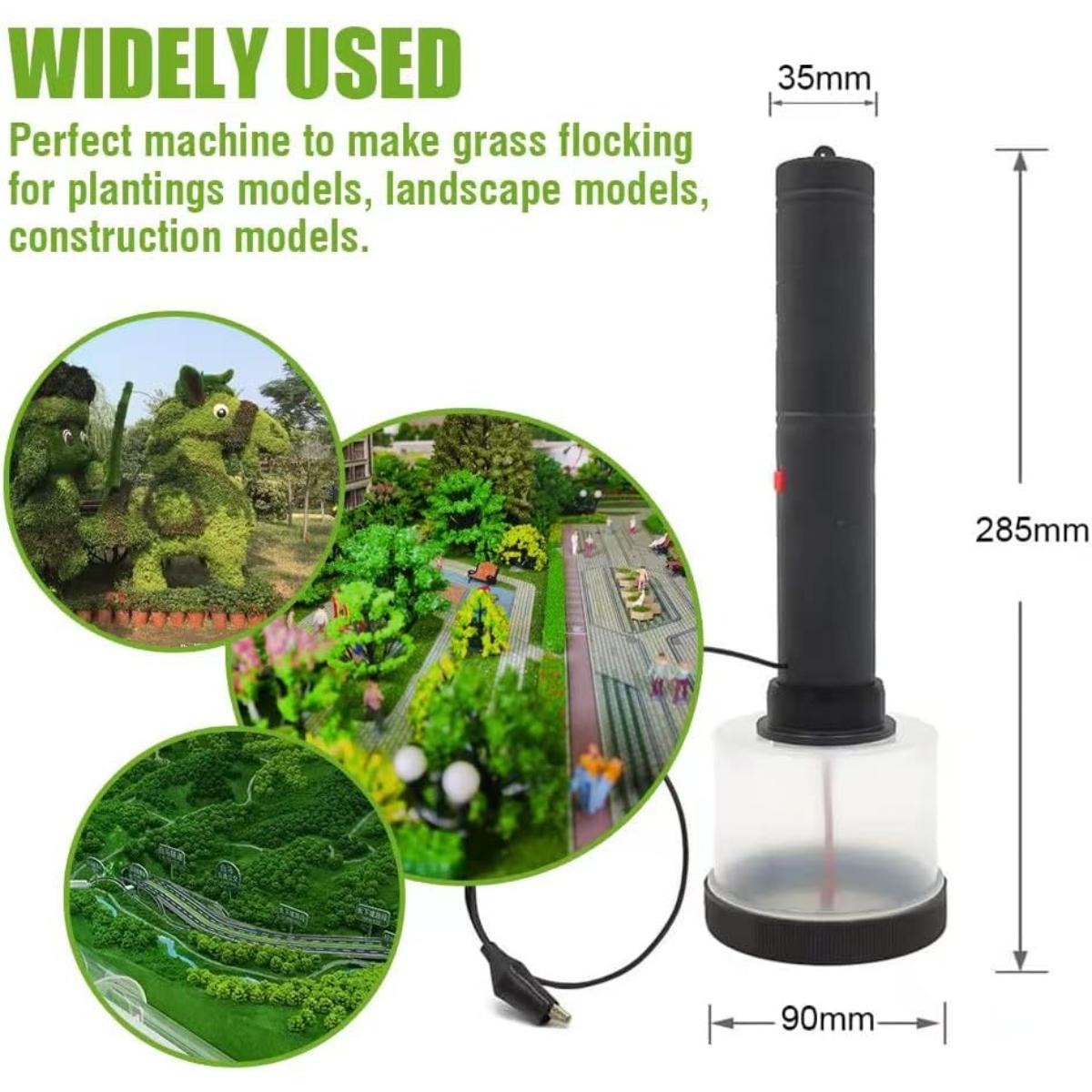 VISLONE static grass applicator flocking kit for scenic modelling