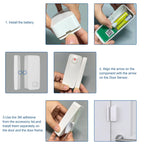 WELOCK Smart Lock Door Sensor mounted