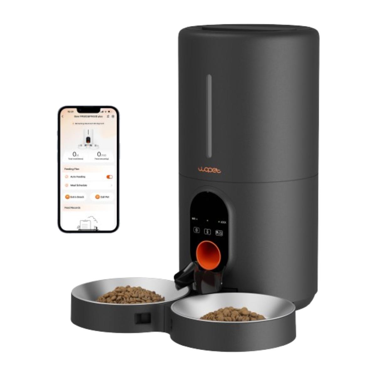 WOPET Heritage Air Smart Pace Feeder – Automatic Pet Feeder with Duo Bowls & App Control