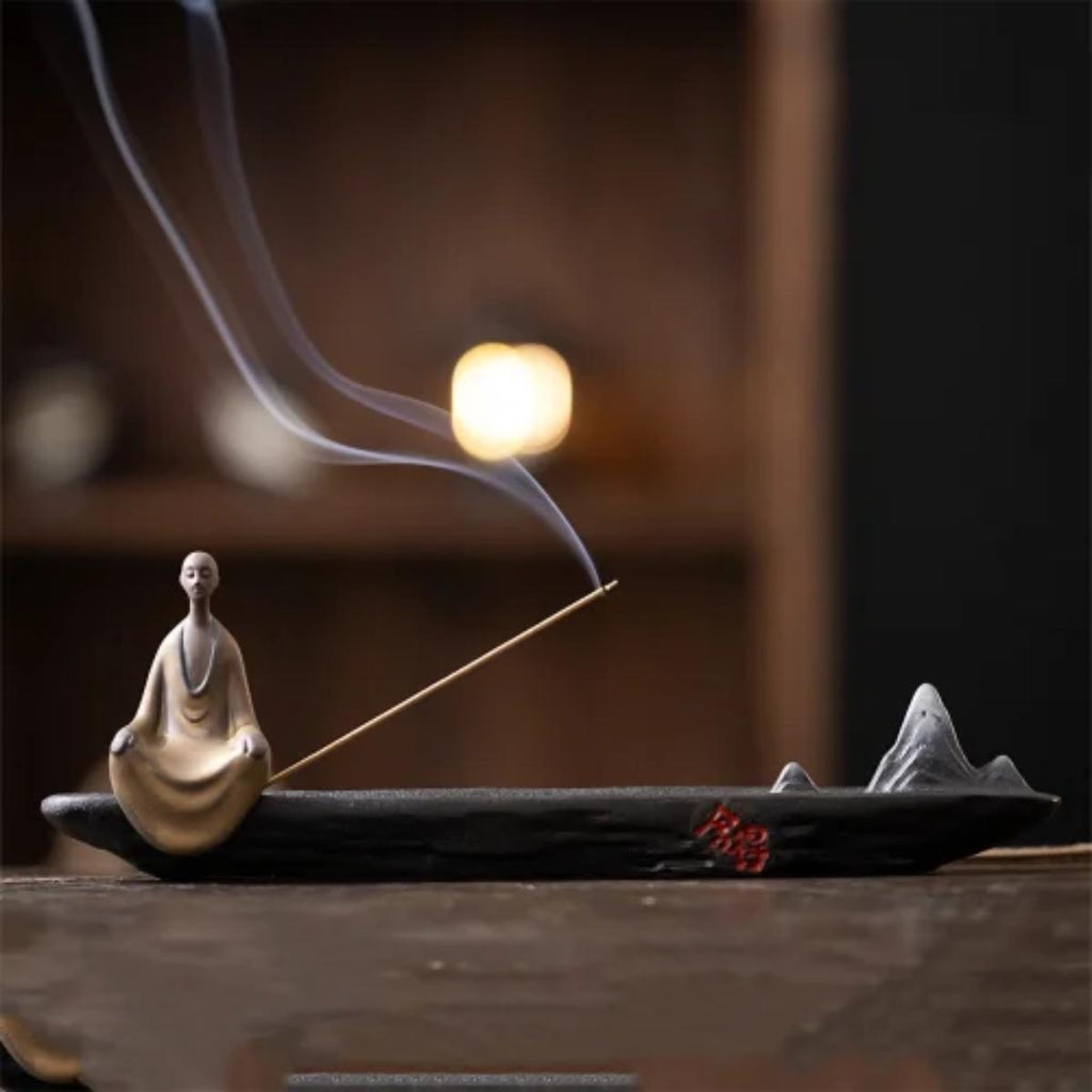 YAYITEA Zen Ceramic Incense Holder with Minimalist Design
