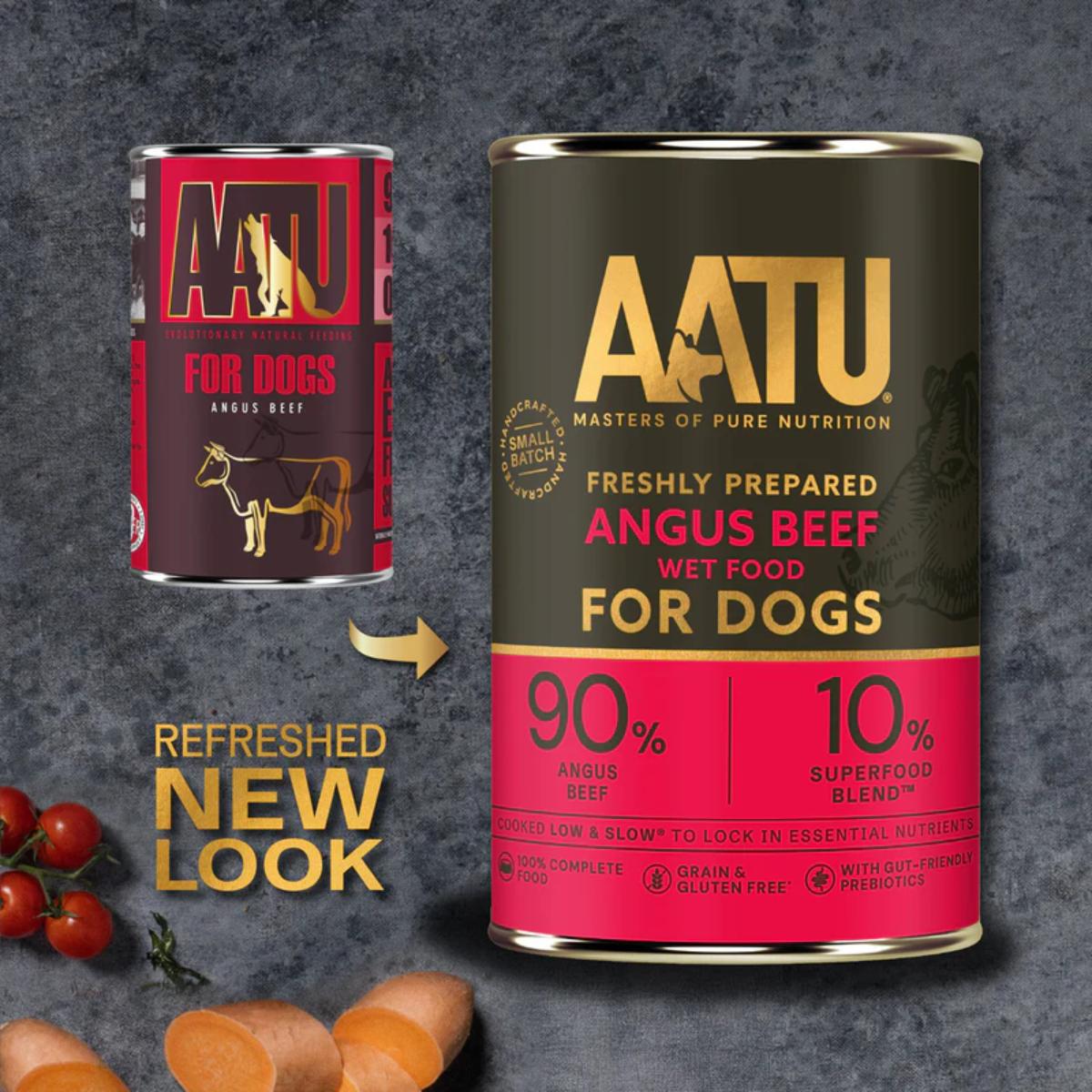 AATU Angus Beef wet dog food grain free complete meal