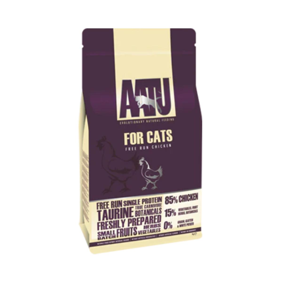 AATU 85 15 free run chicken dry cat food premium grain free recipe