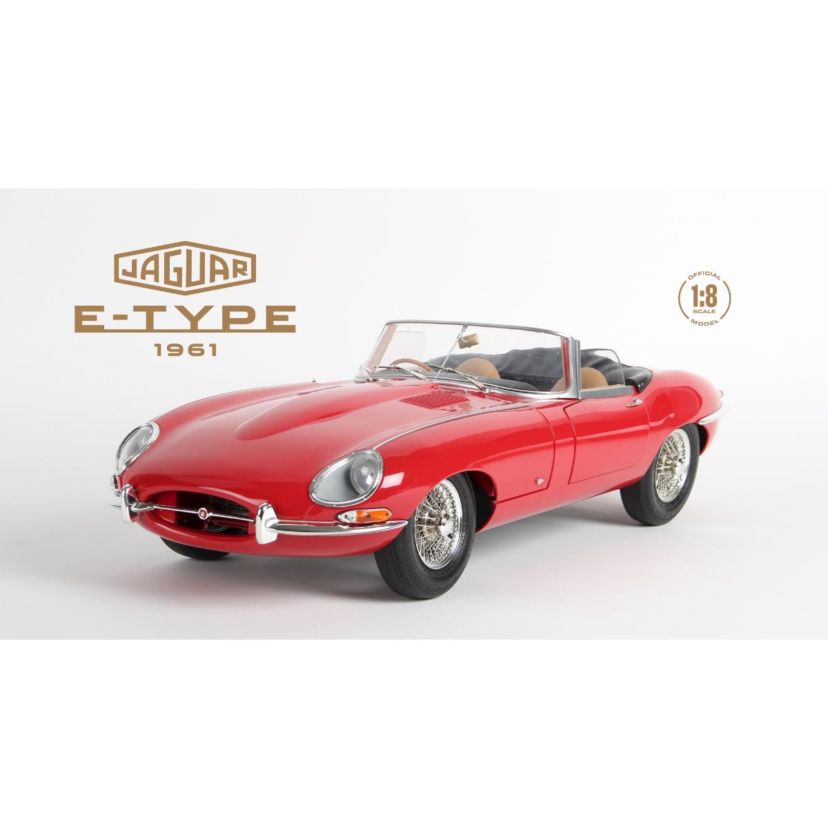 Agora Jaguar E-Type 1961 model kit 1:8 front view