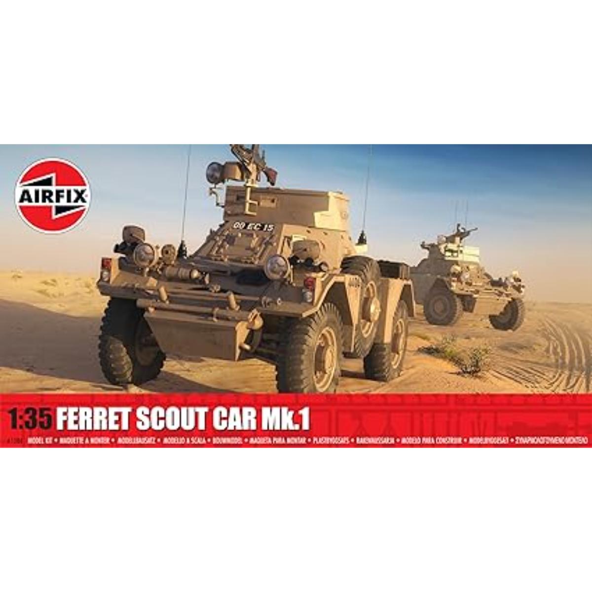 Airfix Ferret Scout Car Mk I 1:35 model kit box art