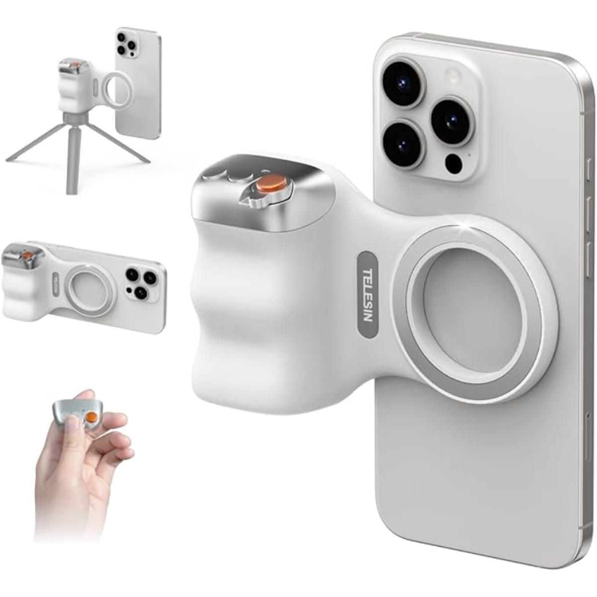 TELESIN magnetic phone shutter grip with remote control