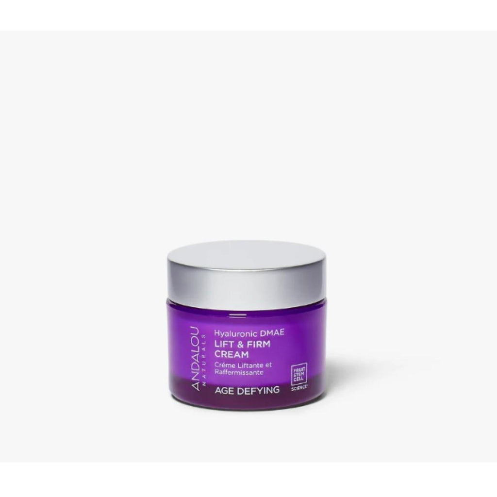 Andalou Age-Defying Hyaluronic + DMAE Lift & Firm Cream skincare product image