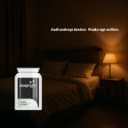 Forever Feeling SLEEP TIGHT Sleeping Pills bottle on bedside table in warm lighting