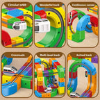magic track train building blocks set front view