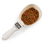 digital pet food measuring spoon scale front view