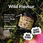 Black Bee Honey Raw British Runny Summer Honey 227g jar – light golden wildflower UK honey