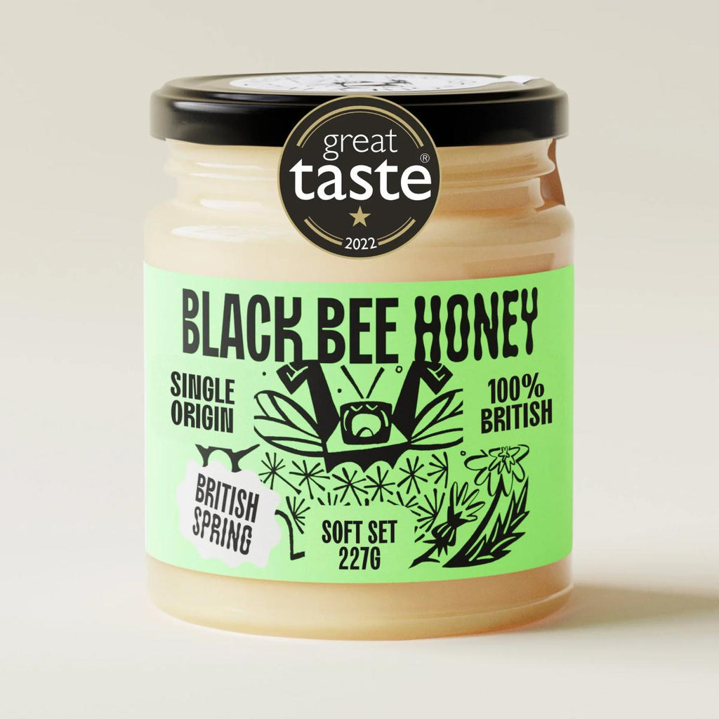 Black Bee Honey British Spring Honey 227g jar – UK spring blossom single-origin honey