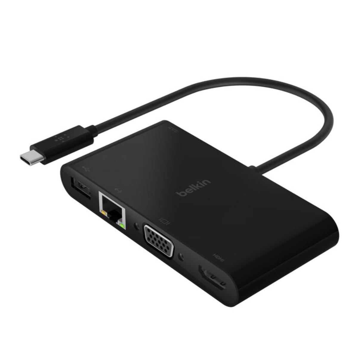 Belkin USB-C 5-in-1 Hub Plus 100W, ports view