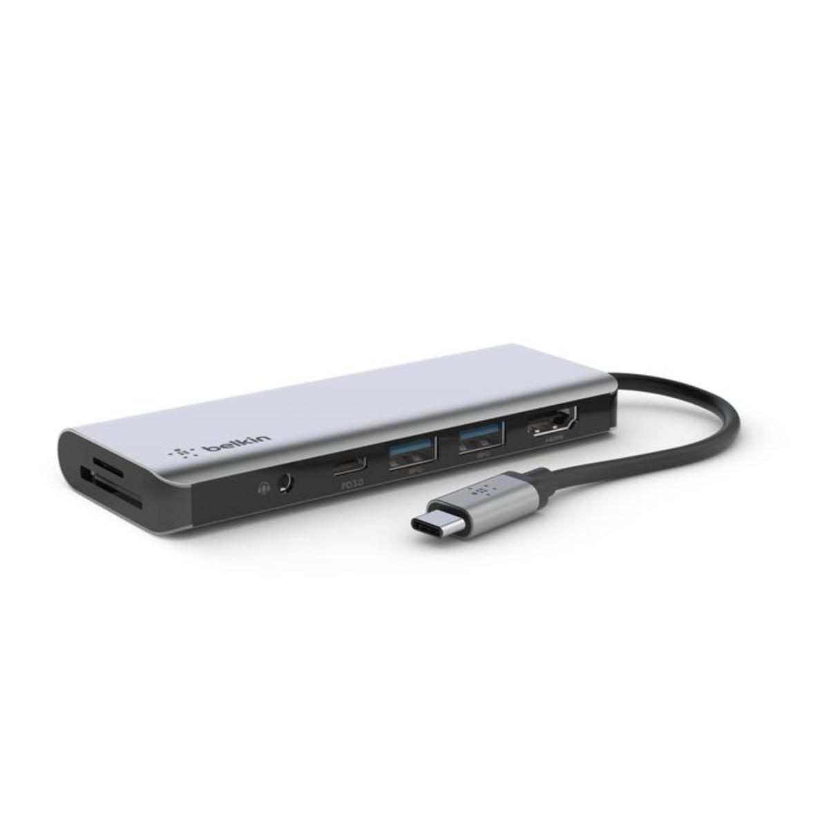 Belkin USB-C 7-in-1 Multiport Hub Adapter front view