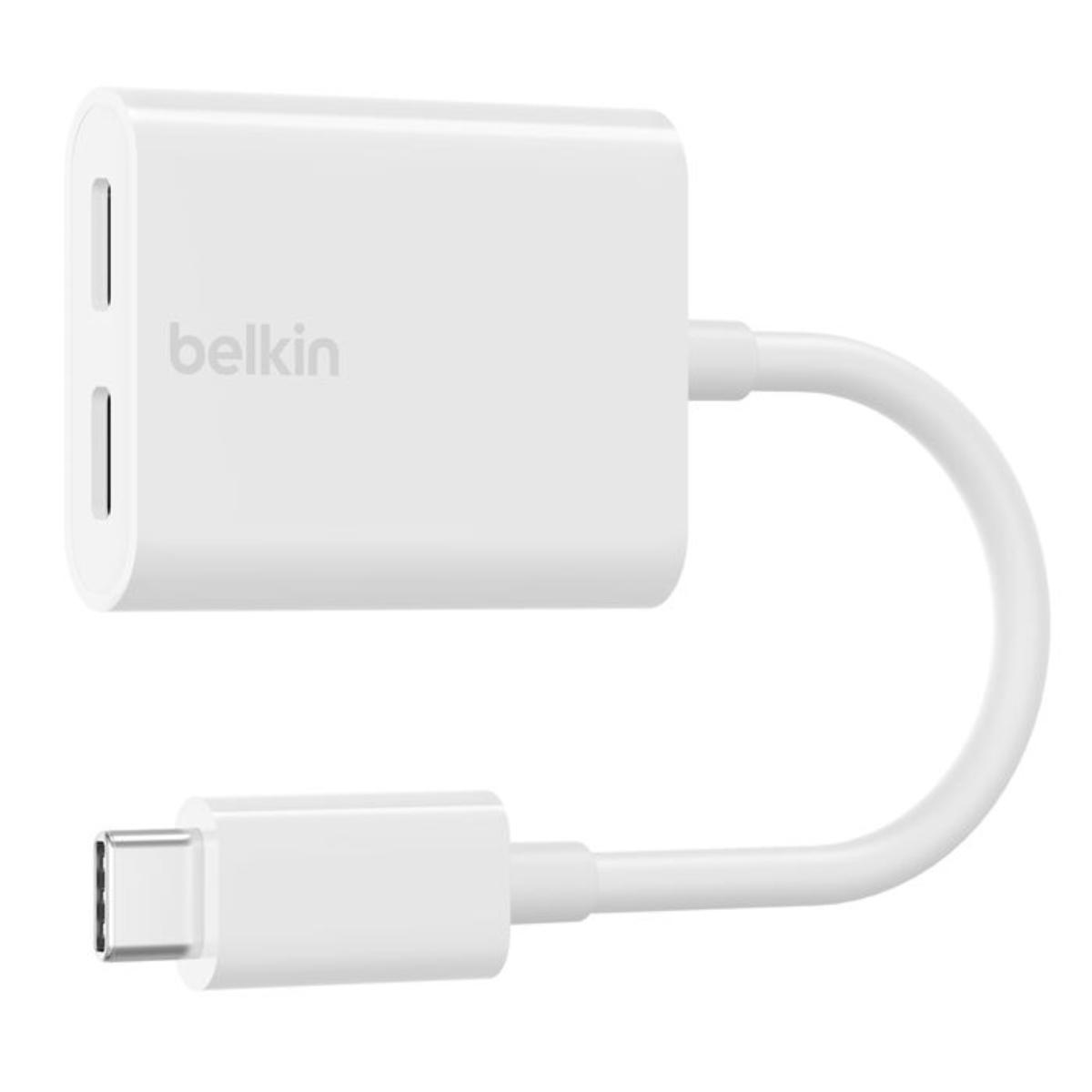 Belkin RockStar USB-C Audio + Charge Adapter front view