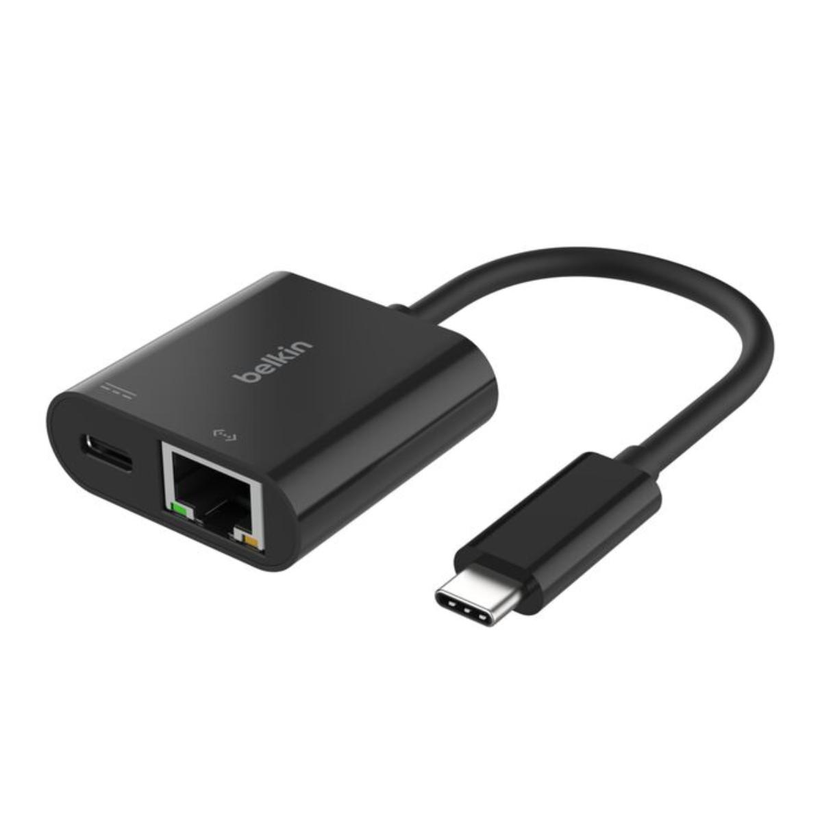 Belkin USB-C to Ethernet + Charge Adapter front view