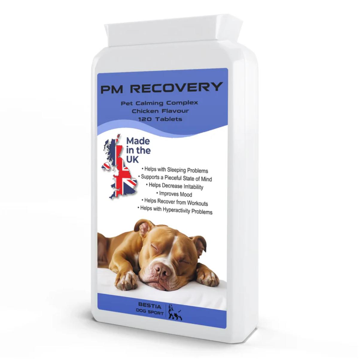 Bestia K9 Nutrition PM Recovery chewable tablets bottle